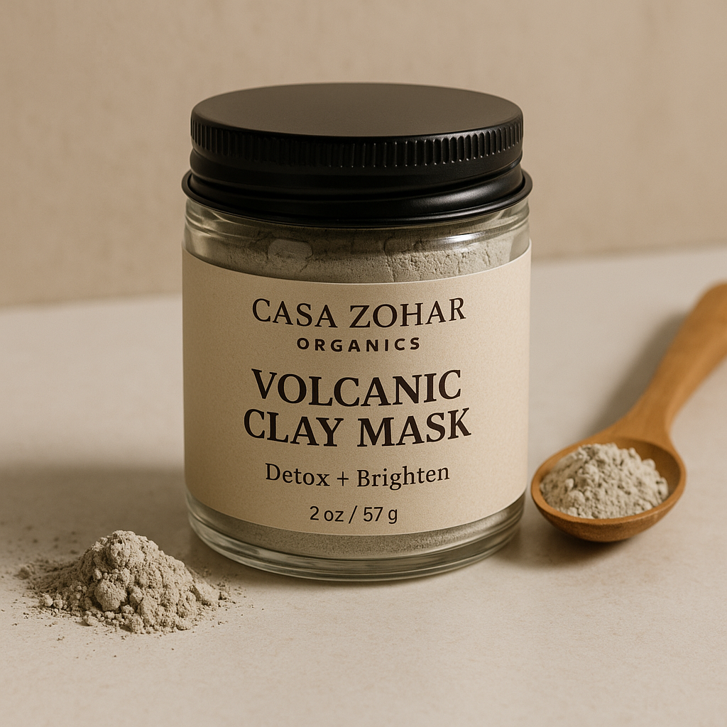 Volcanic Clay Face Mask – Detox + Brighten | Handmade in Nicaragua | 100% Natural